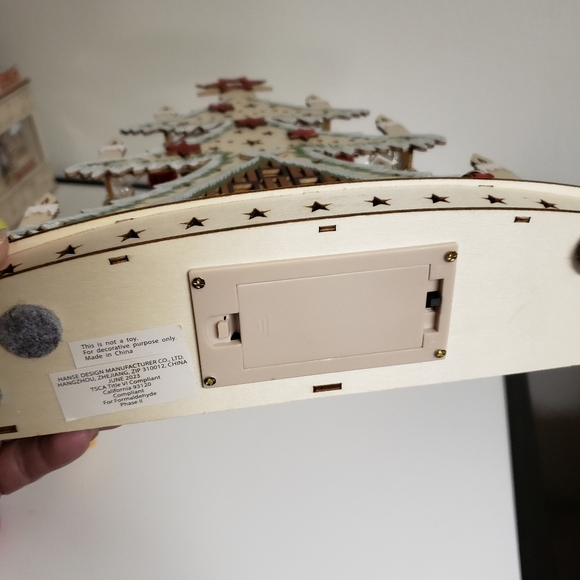 Martha Stewart Christmas Holiday Tree Die Cut Led Lighted Snowy - Picture 2 of 4